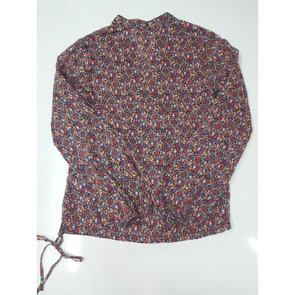 Lucky Brand Wild Life Print Long Sleeve V Neck Shirt Size Small - Picture 3 of 13